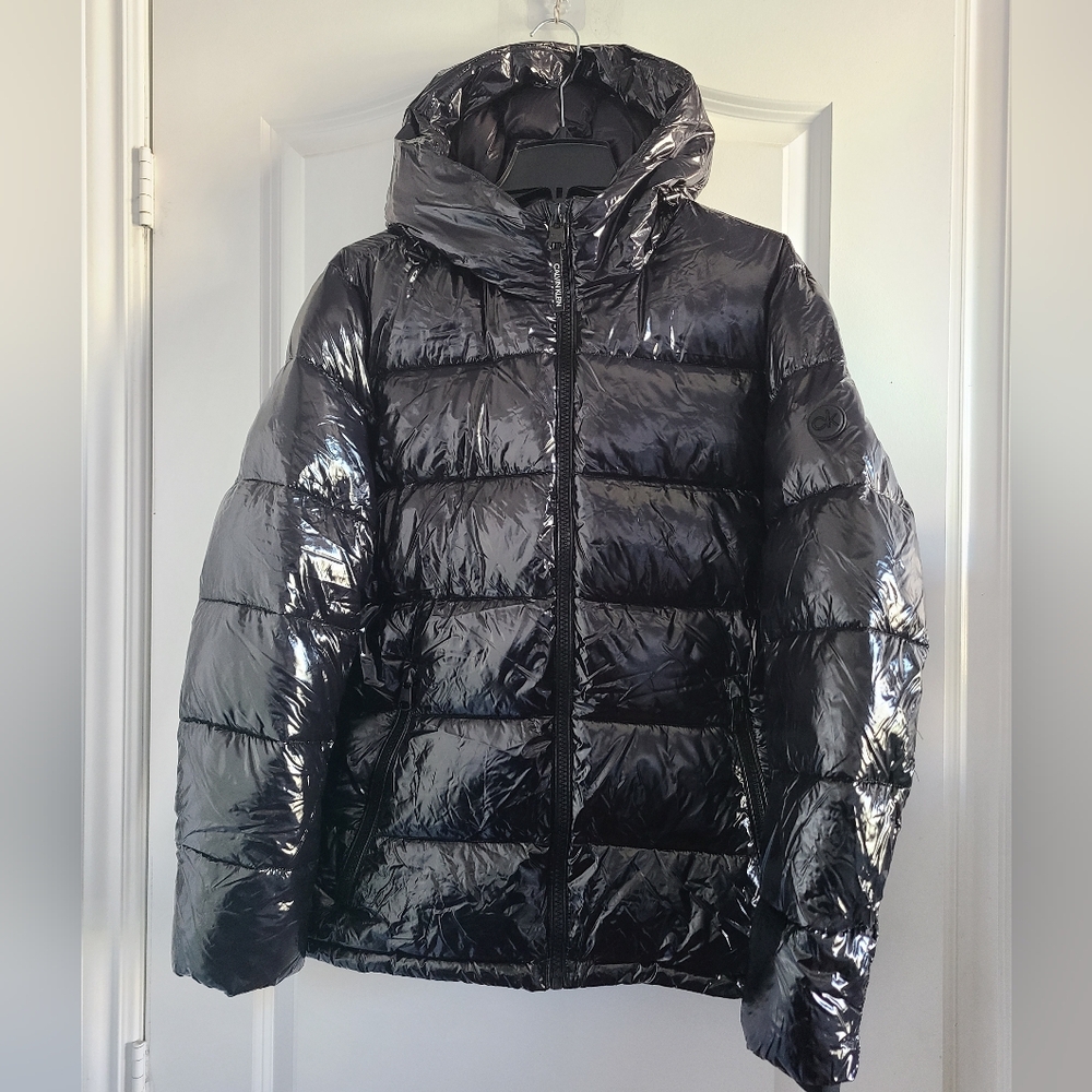 CK Black Puffer Jacket Mens Size Medium